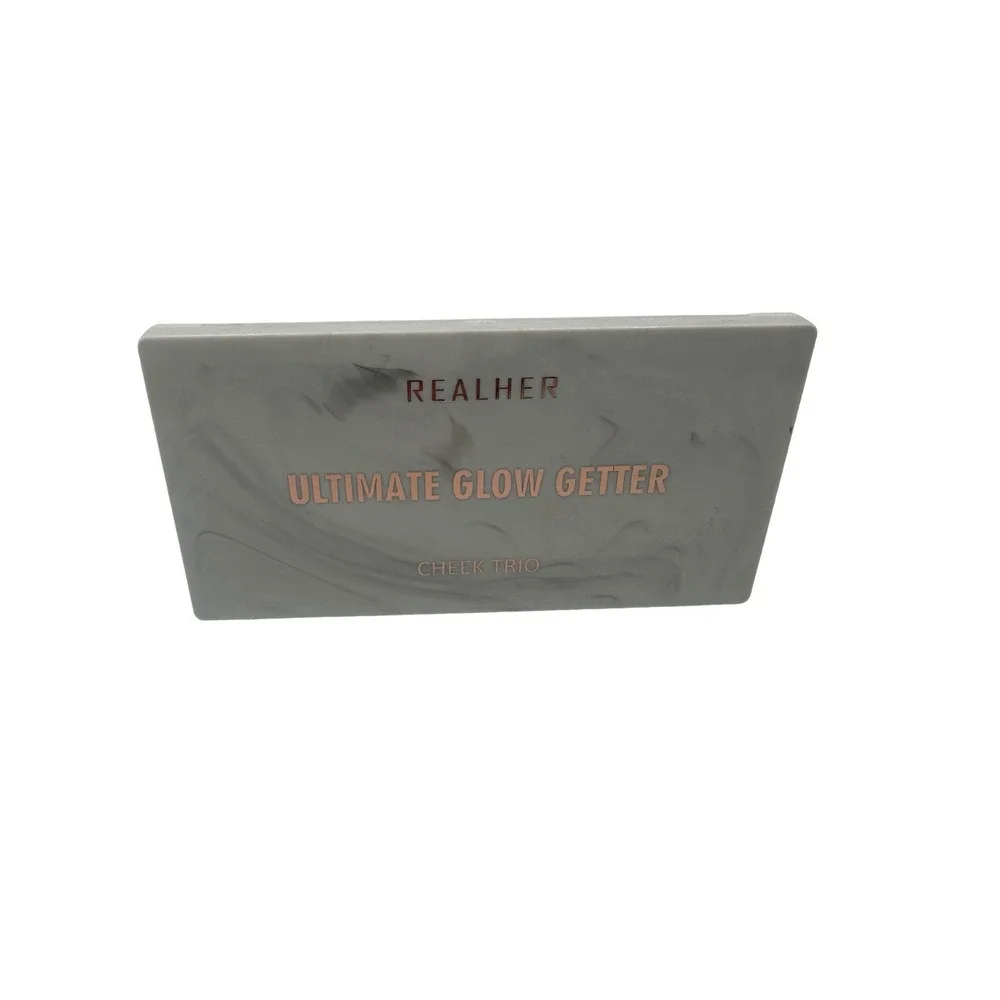 REALHER Ultimate Glow Getter Cheek Trio: Blush, Highlighter, Bronzer 3-in-1 NEW